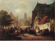 European city landscape, street landsacpe, construction, frontstore, building and architecture. 094 unknow artist